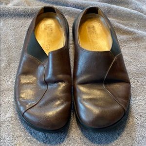 Women’s Haflinger slip on clogs mules soft leather